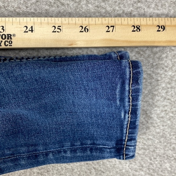 Silver Suki skinny jeans size 30 western stitching stretchy edgy farm & ranch - Picture 11 of 12